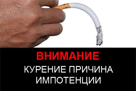 Как влияет никотин на потенцию мужчин